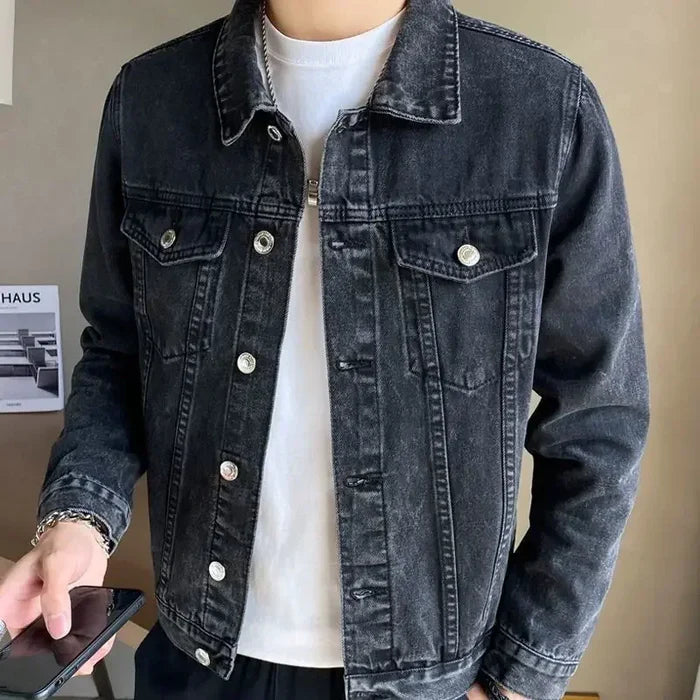 Jaqueta Jeans Masculina com Botões Dom Veste