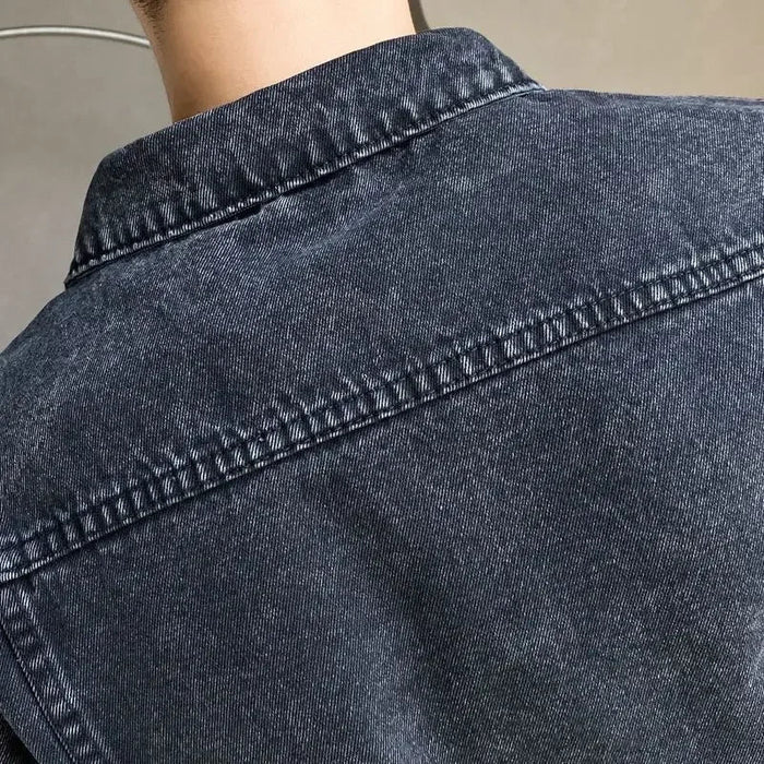 Jaqueta Jeans Masculina com Botões Dom Veste