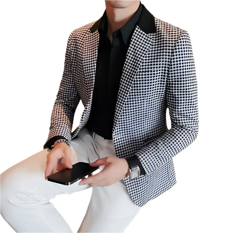 Blazer Masculino Xadrez Dom Veste