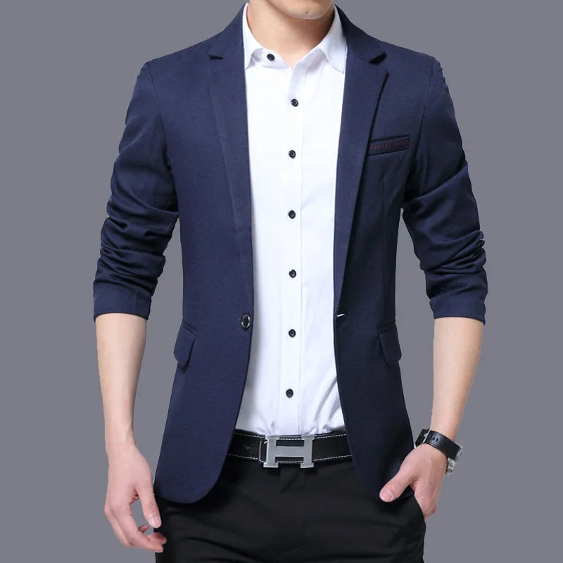 Blazer Slim Fit Casual Masculino Dom Veste