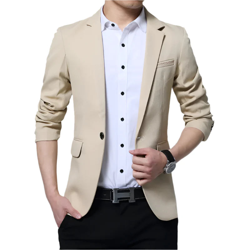 Blazer Slim Fit Casual Masculino Dom Veste