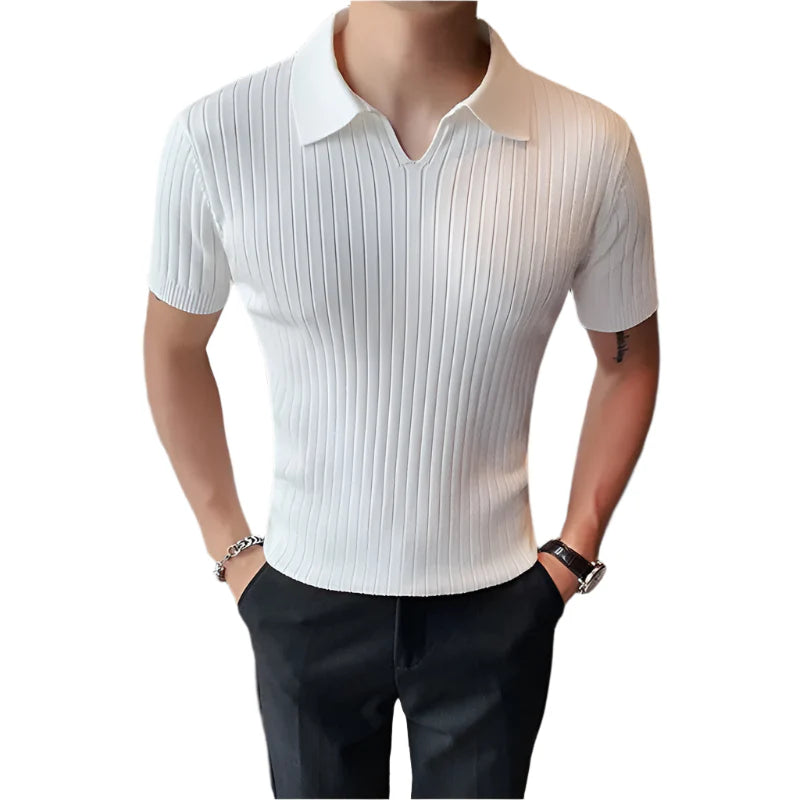 Camisa Polo Vintage Masculina Slim Dom Veste