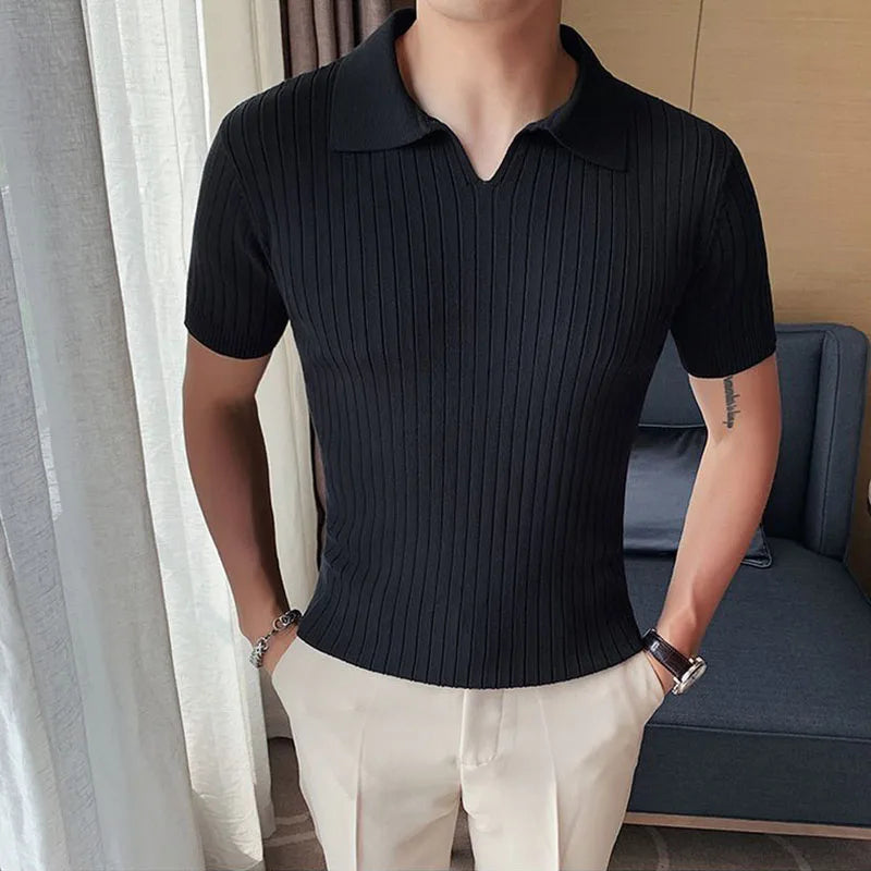 Camisa Polo Vintage Masculina Slim Dom Veste