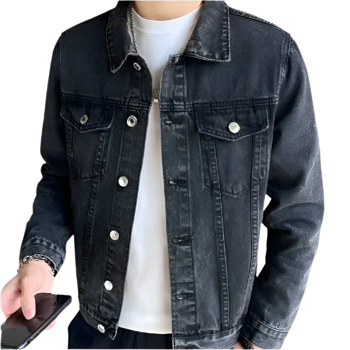 Jaqueta Jeans Masculina com Botões Dom Veste
