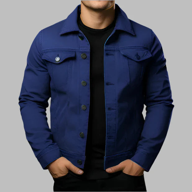 Jaqueta Jeans Slim Masculina Dom Veste