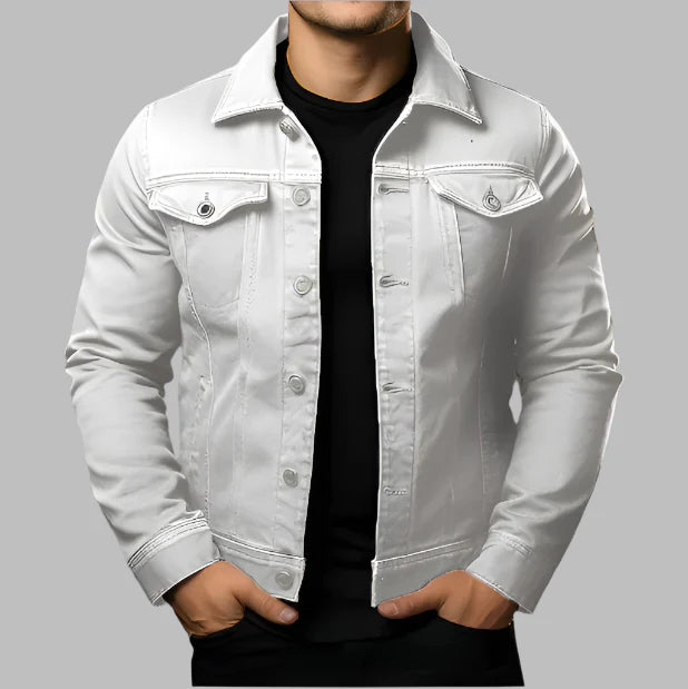 Jaqueta Jeans Slim Masculina Dom Veste