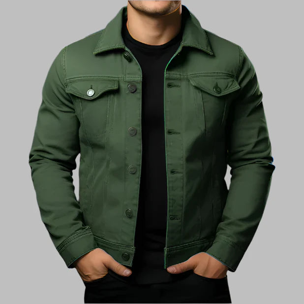 Jaqueta Jeans Slim Masculina Dom Veste
