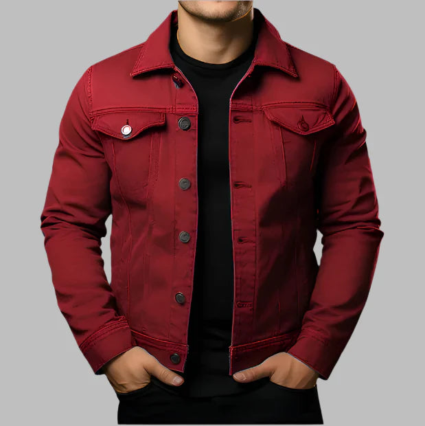 Jaqueta Jeans Slim Masculina Dom Veste