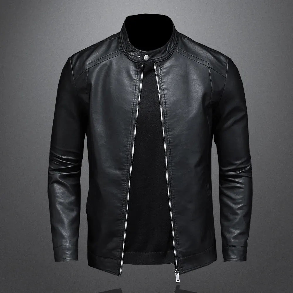 Jaqueta Masculina de Couro Classic Dom Veste