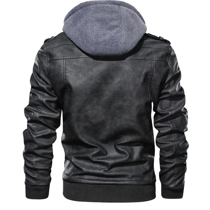 Jaqueta Masculina de Couro Dom Veste