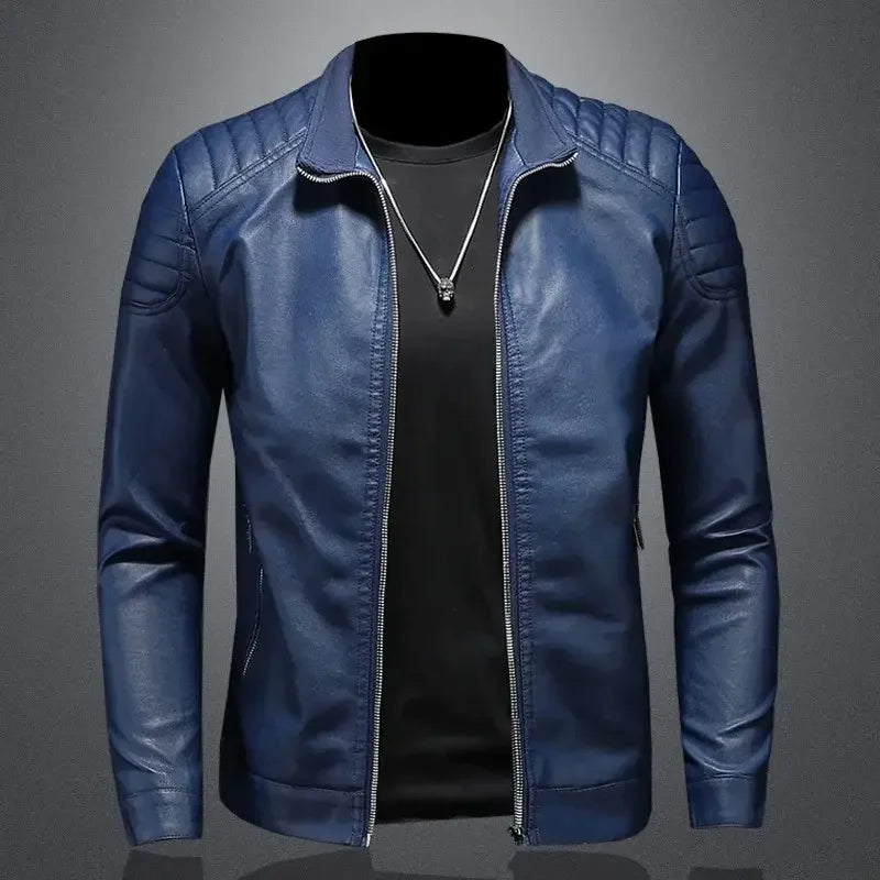 Jaqueta Masculina de Couro Dom Veste