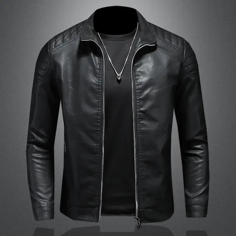 Jaqueta Masculina de Couro Dom Veste
